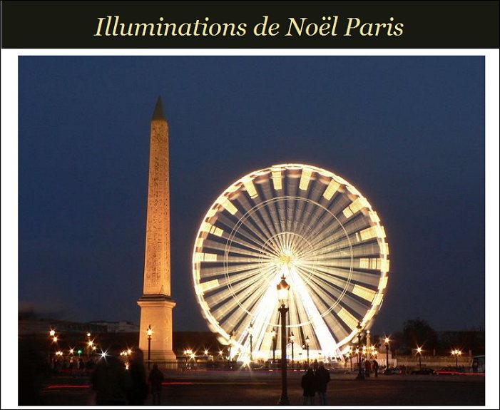 illuminations noel paris 2012